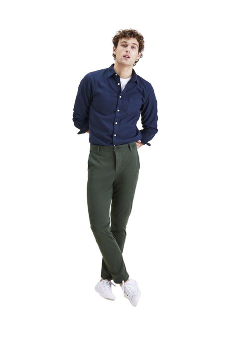 Pantalón Hombre Supreme Flex Skinny Fit Verde-3
