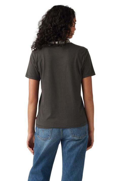 Polera Mujer Gr Iconic Ringer Tee Negro Levis 001IZ-0002-1