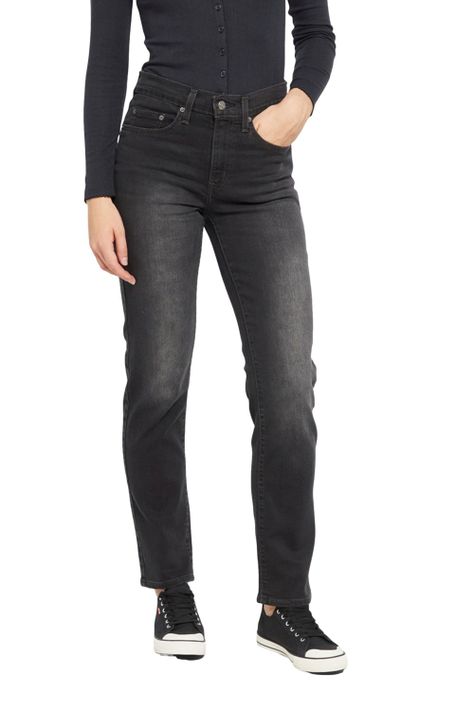 Jeans Mujer 724 High Rise Straight Negro Levis 18883-0324-0
