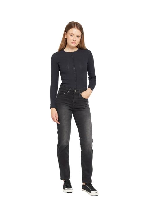 Jeans Mujer 724 High Rise Straight Negro Levis 18883-0324-3