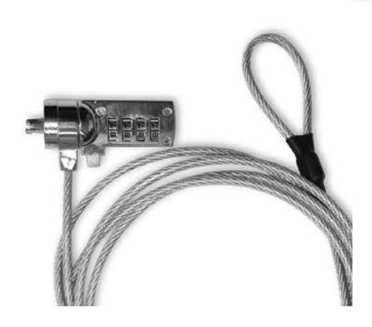 Cable de seguridad para notebook con código 4 dígitos-1
