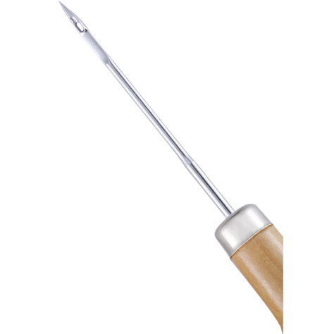 Lezna o punzón con mango de madera para perforar y coser-1
