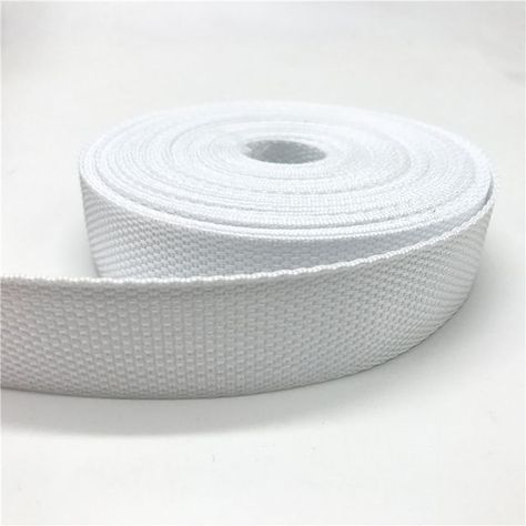 Huincha (cinta) de Mochila, bolso 2.5cm x 5 metros Blanca-0