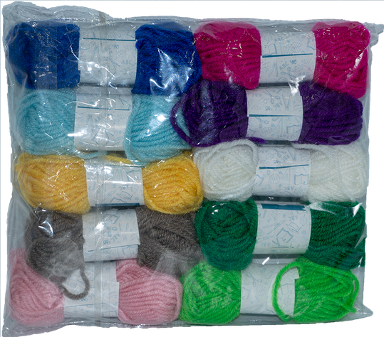 Lana Escolar, pack de 10 ovillos de 10grms-1