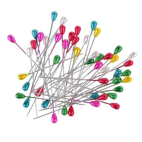Alfiler color Cabeza grande 5.5cm largo 50pcs-3