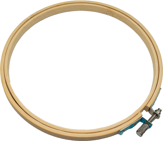 Bastidor 6'' 15cm para bordar de madera Bambú-1