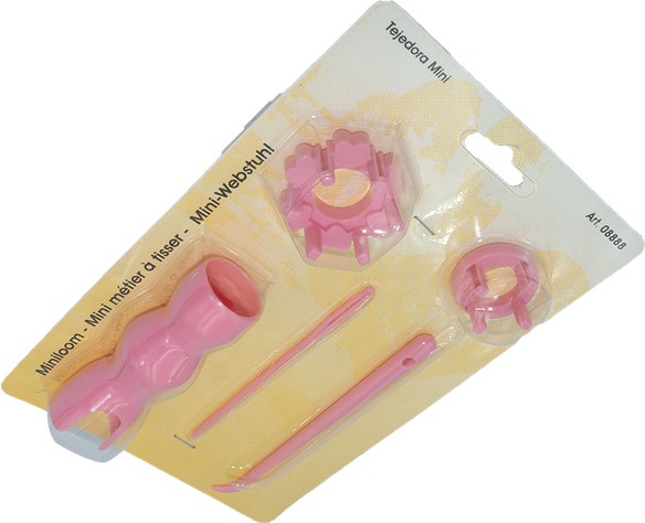 Telar para cordones pequeños (tejedora de cordón mini)-0