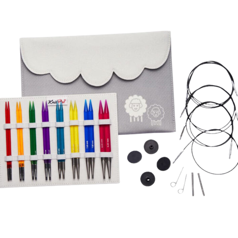 Palillos Intercambiables KnitPro Trendz Delux 8 pal.+4 cab.-0