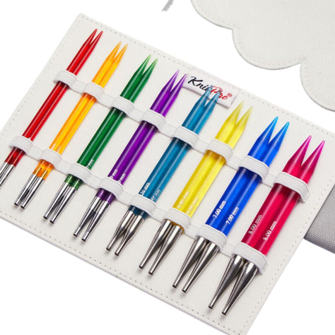 Palillos Intercambiables KnitPro Trendz Delux 8 pal.+4 cab.-2