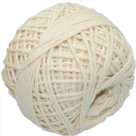 Hilo algodón virgen 35gr 5 hebras pitilla 100% natural cruda-0