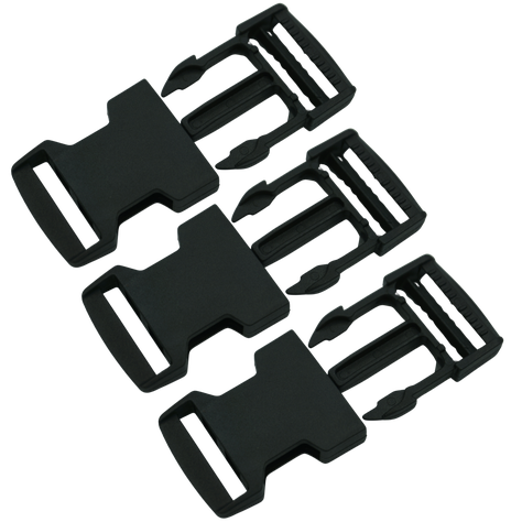 3X Hebilla Tip Top para huinchas de 2.5 Broche mochila bolso-0