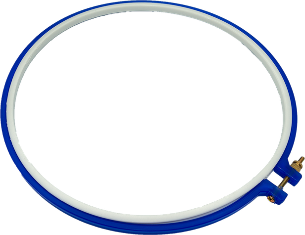 Bastidor 25cm para bordar de plástico con tornillo-0