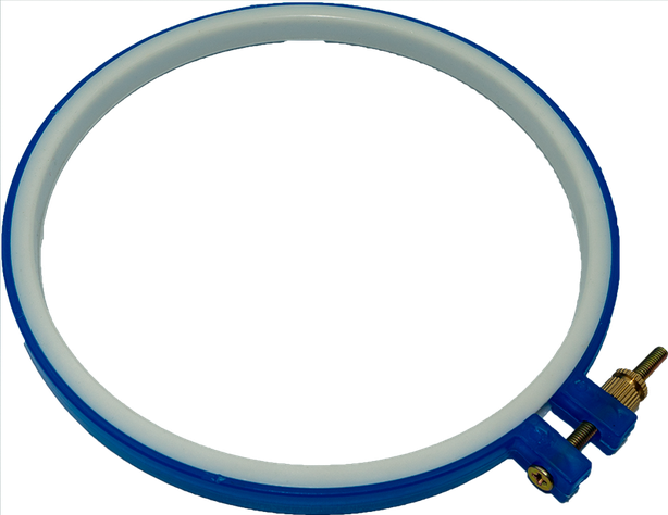 Bastidor 20cm para bordar de plástico con tornillo-0