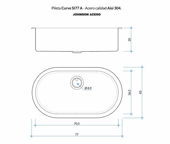 Lavaplatos Simple Modelo Curve SI77A-2
