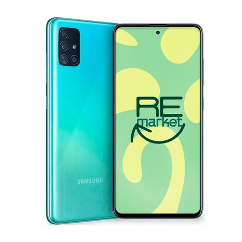 Celular Samsung A51 128 Gb Celeste- Reacondicionado-0