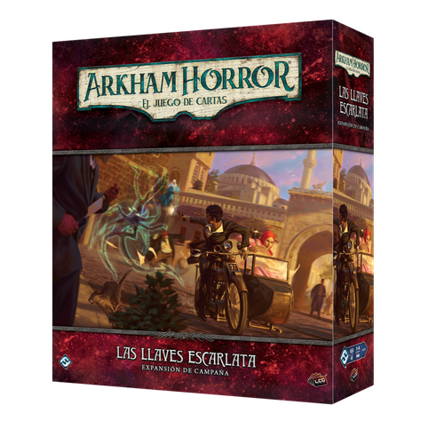 Juego de Mesa - Arkham Horror LCG: Las Llaves Escarlata (Expansión Campaña)-0