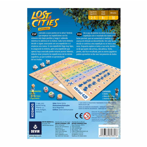 Juego Familiar - Lost Cities: Roll & Write-4