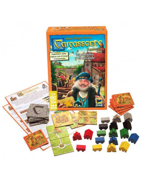 Juego de Mesa  Carcassonne: La Abadía y el Alcalde 2da Edición (Expansión)-1