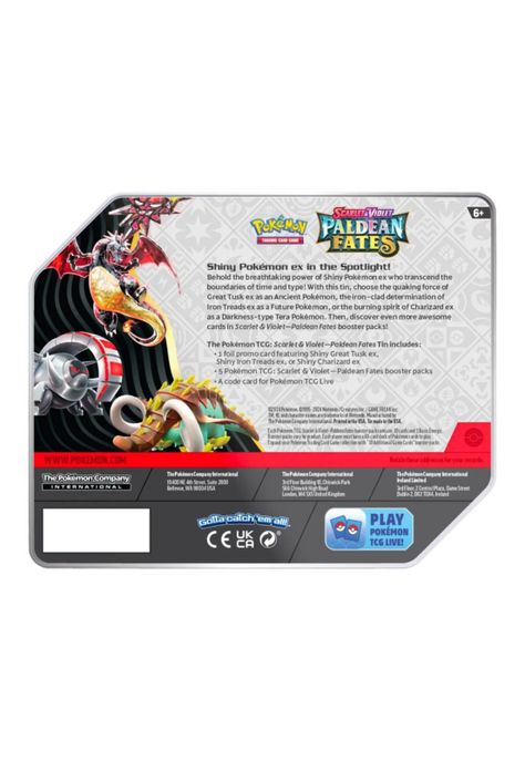 Pokémon Paldean Fates Tin Ingles Iron Treads Ex-1