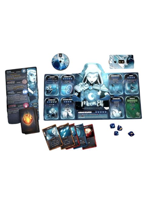 Dice Throne Bárbaro vs Elfa lunar-1