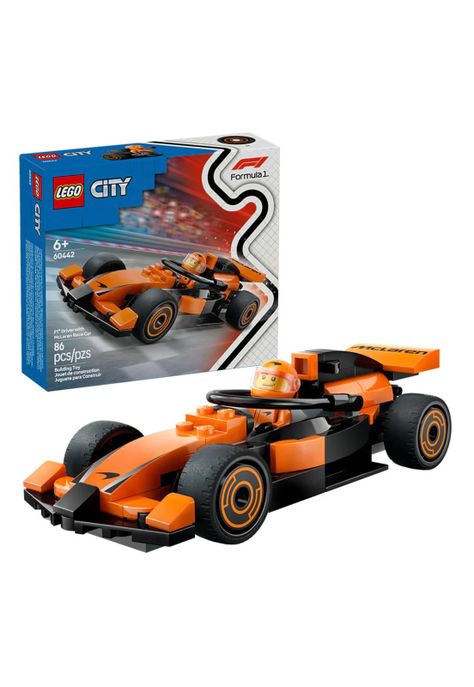 Lego City Piloto de F1 con Auto Mclaren (60442)-2