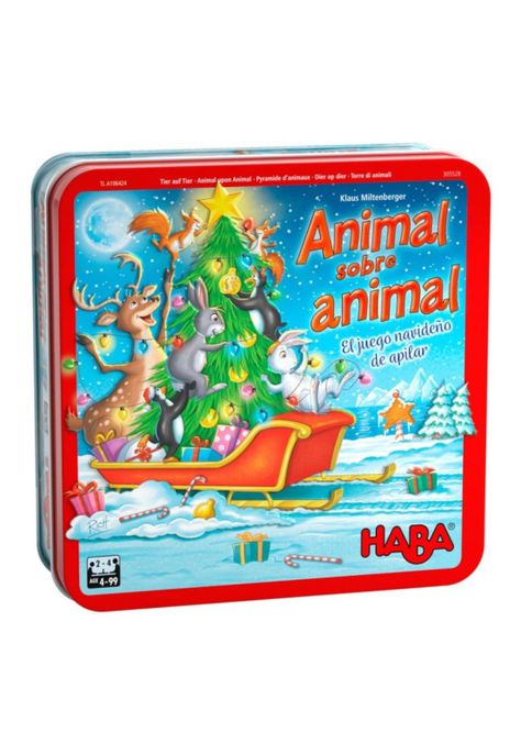 Animal sobre animal: El juego navideño de apilar-0