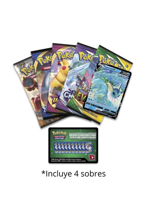 Pokémon Eevee Evolutions Tin Flareon V Inglés-1