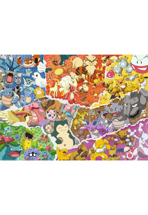 Puzzle Rompecabezas Ravensburger Pokémon 1000 piezas Collage-1