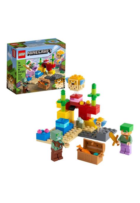 Lego Minecraft El Arrecife De Coral-1