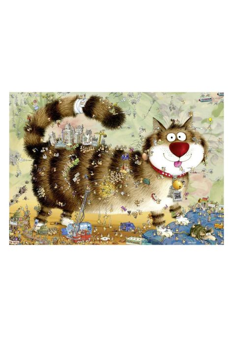 Puzzle Heye 1000 - Cat's Life-1