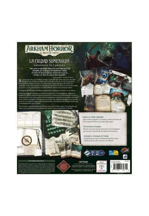 Arkham Horror LCG - La Ciudad Sumergida expa Campaña-1