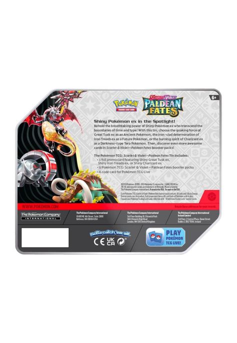 Pokémon Paldean Fates Tin Ingles Charizard Ex-1
