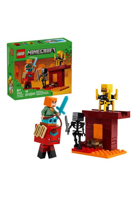 Lego Minecraft La Batalla de Lava del Inframundo (21266)-2
