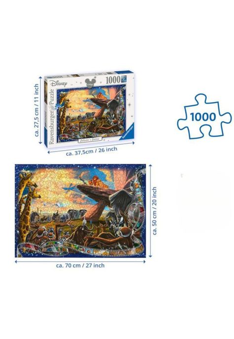 Puzzle Rompecabezas Ravensburger Disney 1000 piezas El Rey León-2
