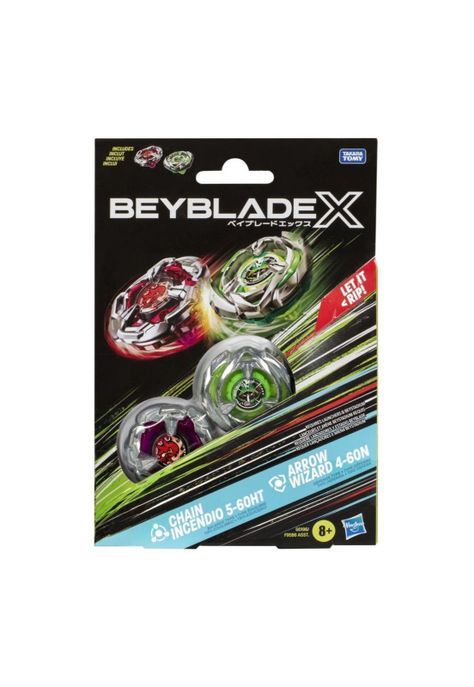 Beyblade X Duo Chain Incendio y Arrow Wizard-0