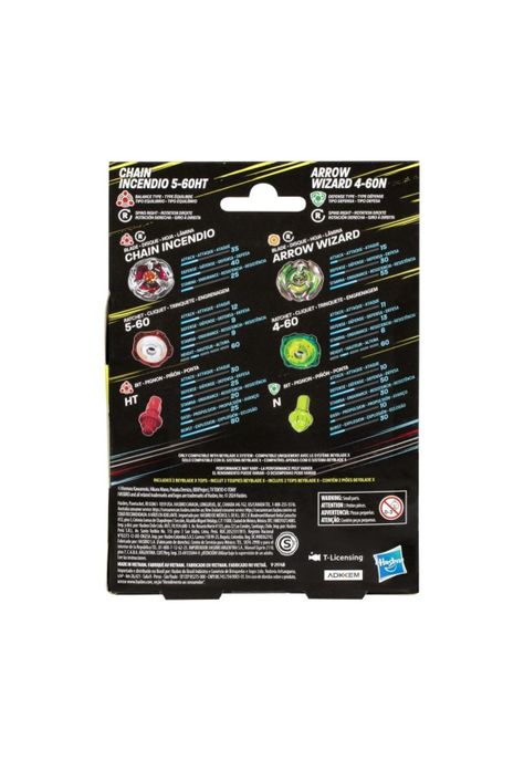 Beyblade X Duo Chain Incendio y Arrow Wizard-1