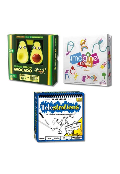 Pack Familiar (Telestrations + Imagine Family + Throw Throw Avocado)-0