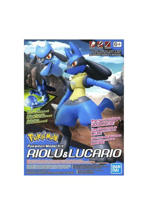Pokémon Model Kit Riolu & Lucario-0