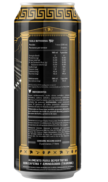 Bebida Energética - 300 Cafeina PACK 6 - PEGAZUS-1