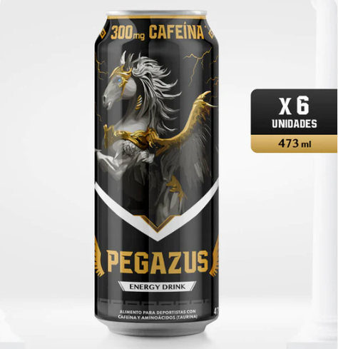 Bebida Energética - 300 Cafeina PACK 6 - PEGAZUS-0