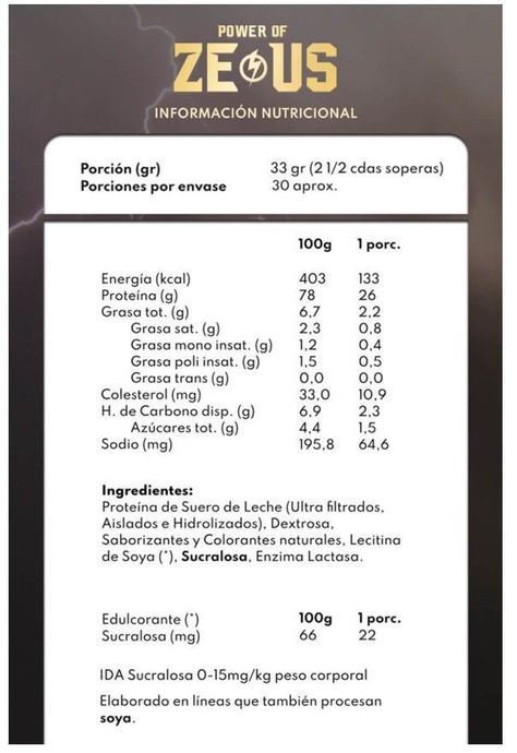 Pack Guerrero-1 Whey Protein Zeus 1 kg Vainilla + Creatina apolo 300 g -3