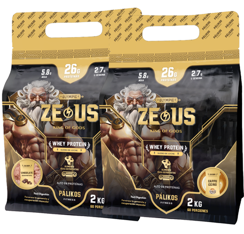 100% Whey Protein - 2 x Doypack de 2kg (Chocolate y Cappuccino)-0