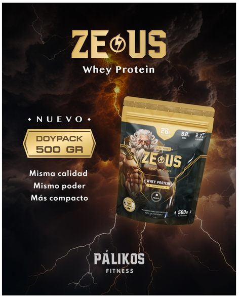 4 Doypack Zeus 100% Whey Protein / 2kg / Prueba nuestros 4 sabores-2