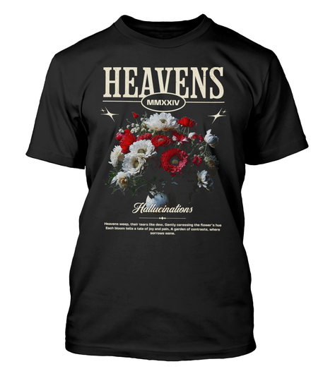 Polera Streetwear Urbano Heavens Flores-0