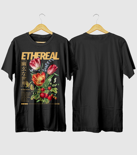Polera Streetwear Ethereal Flores-1