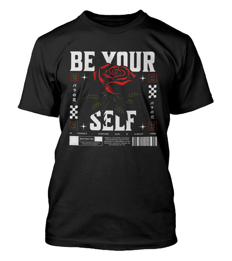 Polera Streetwear Be Your Self Flor-0
