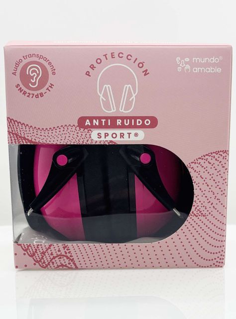 Audifono anti ruido Sport filtro TH de Escucha Transparente SNR27dB-TH Magenta-1