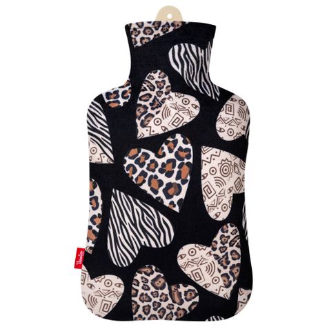 Guatero Thermicachile 2 Lt Negro Corazones Animal Print-0