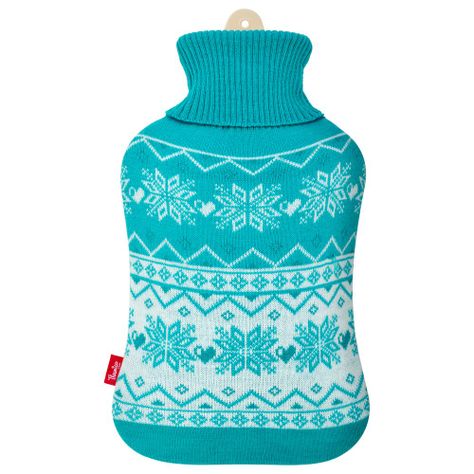 Guatero Thermicachile 2 Lt Tejido Nordico Copos Celestes-0