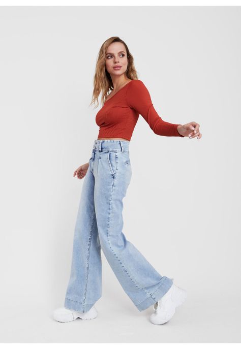 Polera Luana Crop S/Hombro Terracota Efesis-3